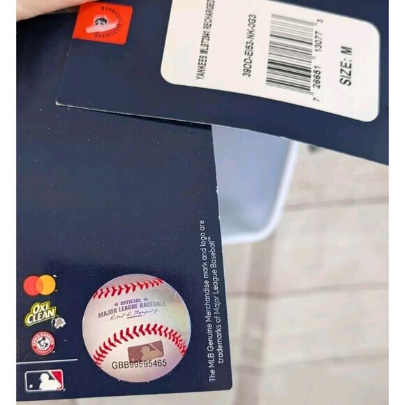 NWT! Fanatics Genuine Merch NEW YORK YANKEES Hoodie Blue/Gray Women's M - Picture 5 of 10